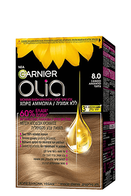 אוליה צבע שיער ללא אמוניה גוון 8 בלונד